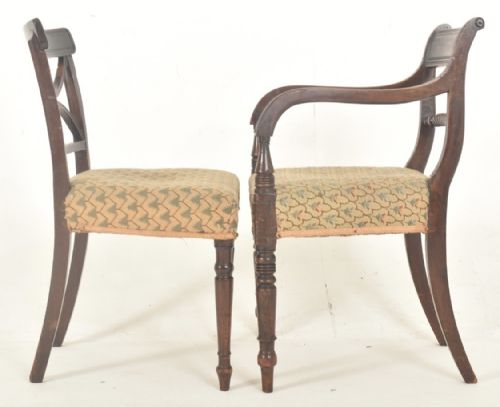 SET OF 8 REGENCY DINING CHAIRS GREATLY REDUCED - ADDITIONAL PHOTO 4