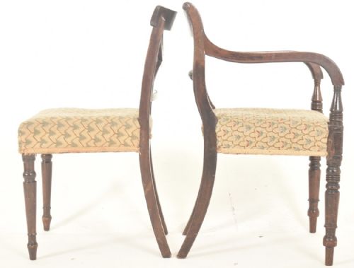 SET OF 8 REGENCY DINING CHAIRS GREATLY REDUCED - ADDITIONAL PHOTO 5