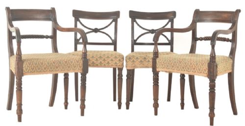 SET OF 8 REGENCY DINING CHAIRS GREATLY REDUCED - ADDITIONAL PHOTO 6
