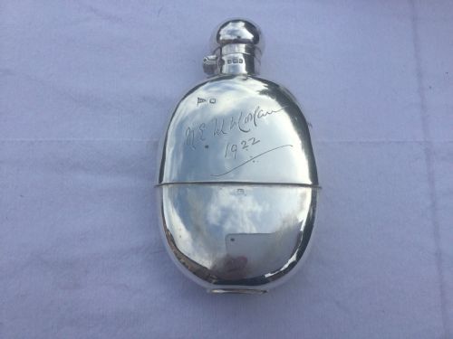 Silver hip flask