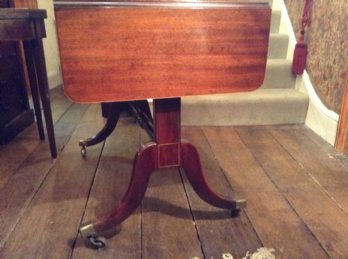 REGENCY MAHOGANY SOFA TABLE - ADDITIONAL PHOTO 4
