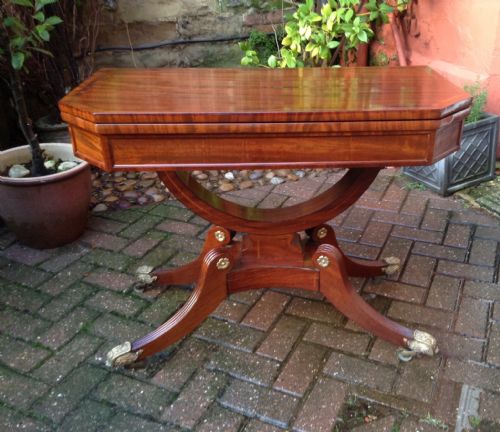 regency card table - CATEGORY: ANTIQUE TABLES - DATED 1800