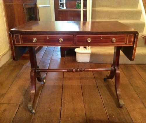 REGENCY MAHOGANY SOFA TABLE - ADDITIONAL PHOTO 3