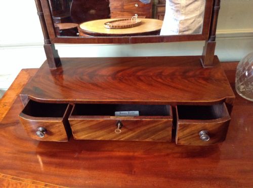 MAHOGANY TOILET MIRROR - ADDITIONAL PHOTO 1