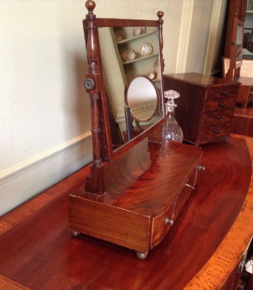 MAHOGANY TOILET MIRROR - ADDITIONAL PHOTO 2