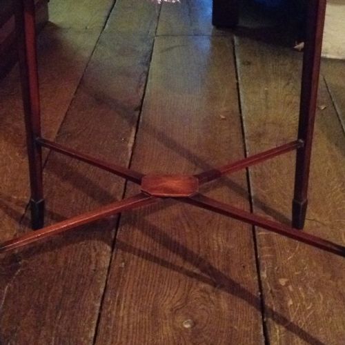 RARE GEORGIAN YEW WOOD WORK TABLE - ADDITIONAL PHOTO 3
