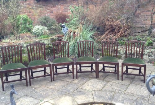 SUPER SET OF SIX MAHOGANY DINING CHAIRS - ADDITIONAL PHOTO 5