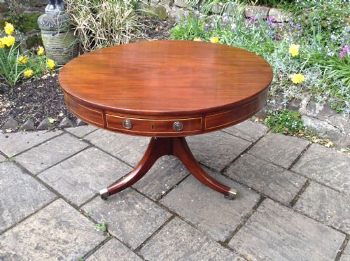 regency period drum table - CATEGORY: ANTIQUE TABLES - DATED 1800
