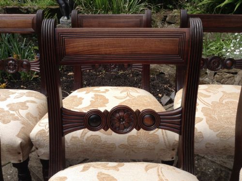SUPERB QUALITY CUBAN MAHOGANY REGENCY DINING CHAIRS - ADDITIONAL PHOTO 1