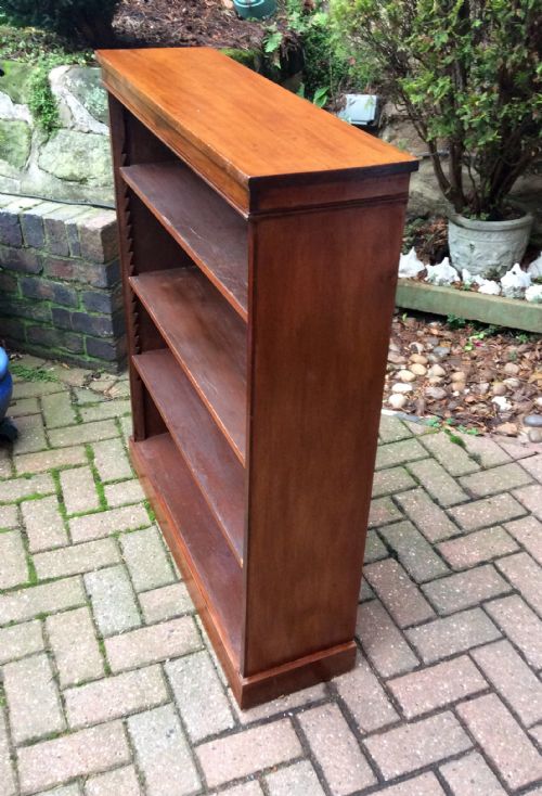 MAHOGANY BOOKCASE BOOKSHELVES - ADDITIONAL PHOTO 3
