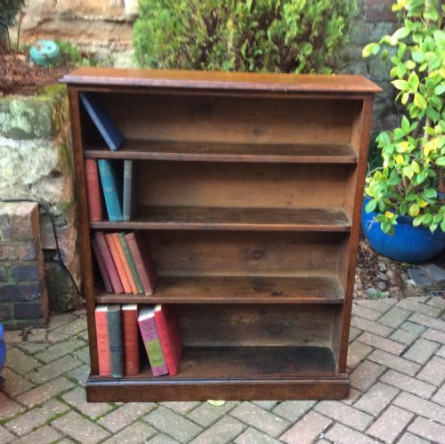 oak bookcase bookshelves - CATEGORY: ANTIQUE FURNITURE - DATED 1800