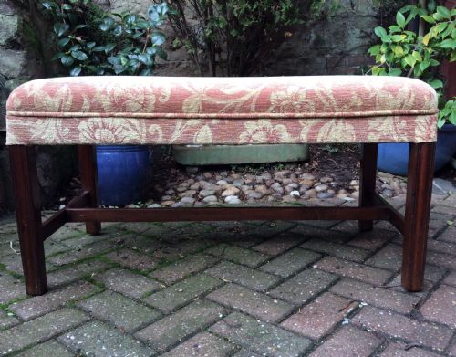 GEORGIAN MAHOGANY STOOL - ADDITIONAL PHOTO 1