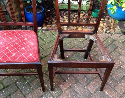 PAIR OF GEORGIAN MAHOGANY CHAIRS - ADDITIONAL PHOTO 3