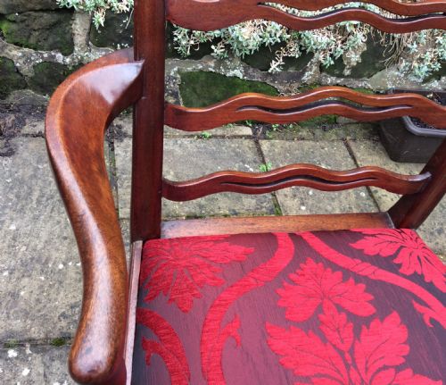 LARGE GEORGIAN ARM OR ELBOW CHAIR - ADDITIONAL PHOTO 2