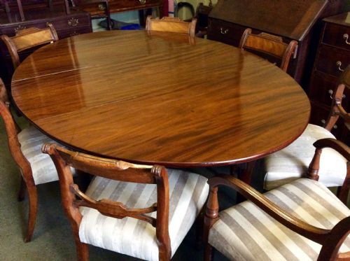 LARGE DROP LEAF MAHOGANY DINING TABLE - ADDITIONAL PHOTO 4