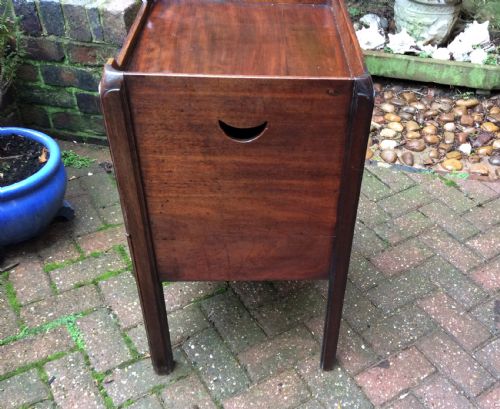 GEORGIAN BEDSIDE CUPBOARD NIGHTSTAND - ADDITIONAL PHOTO 3