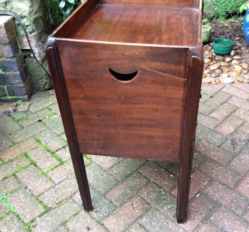 GEORGIAN BEDSIDE CUPBOARD NIGHTSTAND - ADDITIONAL PHOTO 4