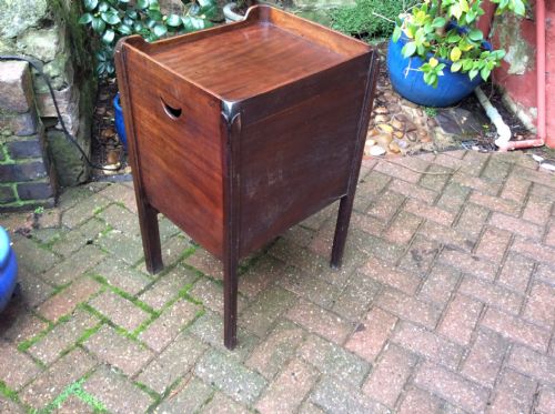 GEORGIAN BEDSIDE CUPBOARD NIGHTSTAND - ADDITIONAL PHOTO 5