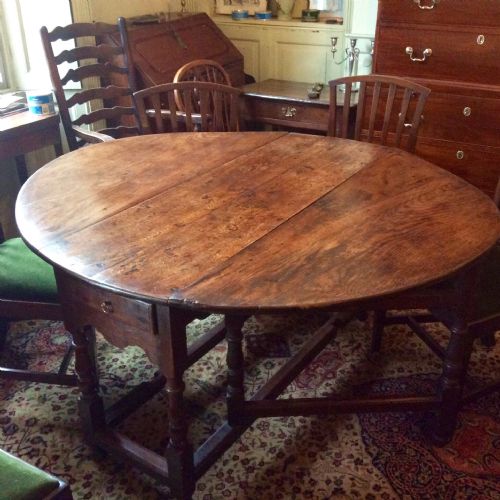 early oak dining table - CATEGORY: ANTIQUE TABLES - DATED 1700