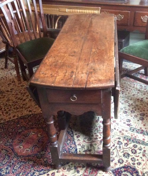 EARLY OAK DINING TABLE - ADDITIONAL PHOTO 2
