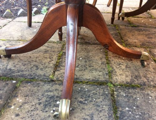 LARGE REGENCY PEDESTAL DINING TABLE - ADDITIONAL PHOTO 3