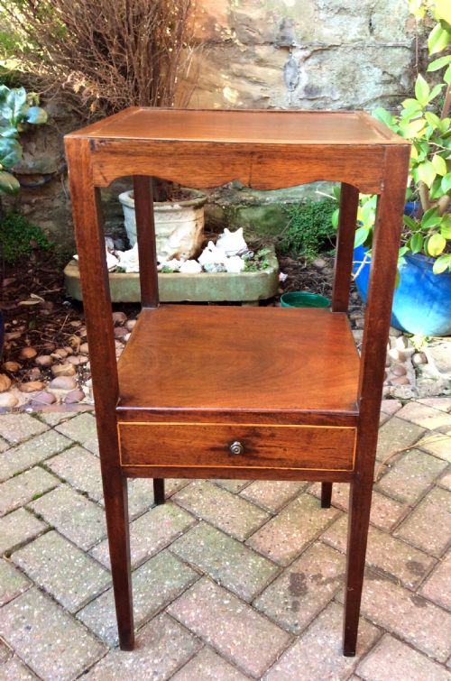 beside table square washstand - CATEGORY: ANTIQUE FURNITURE - DATED 1800