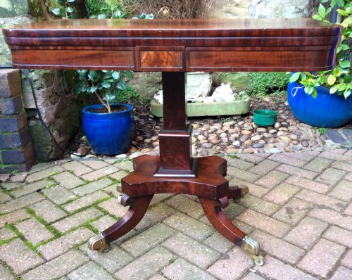 SUPER REGENCY MAHOGANY CARD TABLE - ADDITIONAL PHOTO 1