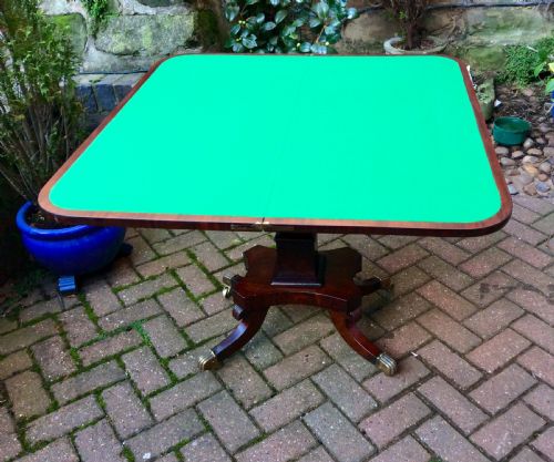 SUPER REGENCY MAHOGANY CARD TABLE - ADDITIONAL PHOTO 4