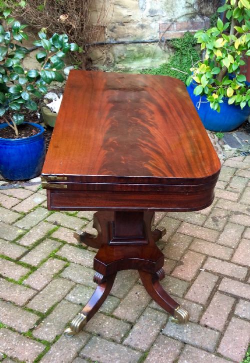 SUPER REGENCY MAHOGANY CARD TABLE - ADDITIONAL PHOTO 5