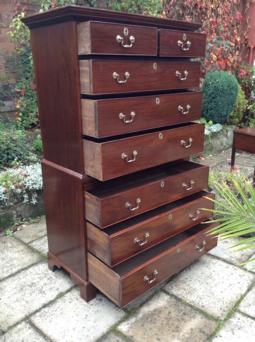 GEORGIAN TALLBOY OR CHEST ON CHEST - ADDITIONAL PHOTO 2