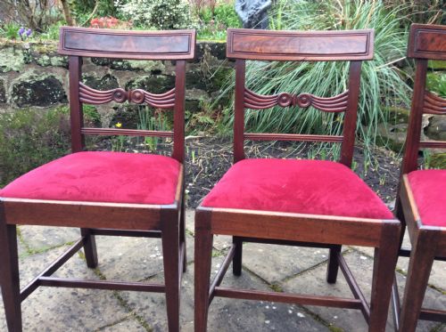 SET OF FOUR LATE REGENCY DINING CHAIRS - ADDITIONAL PHOTO 1