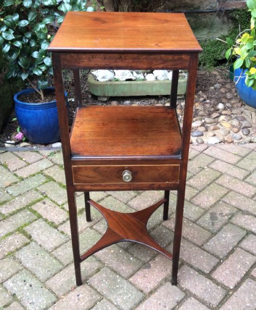 bedside washstand - CATEGORY: ANTIQUE FURNITURE - DATED 1800