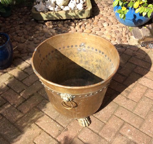VERY LARGE BRASS LOG BIN - ADDITIONAL PHOTO 1