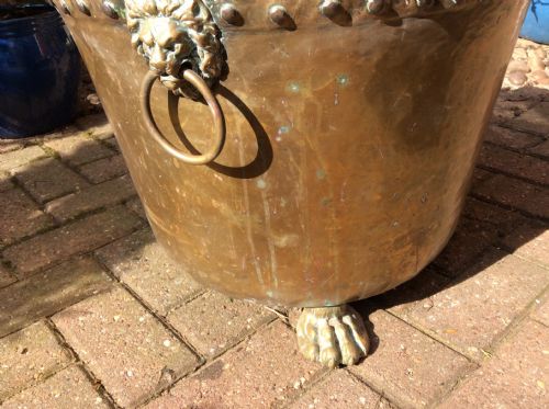 VERY LARGE BRASS LOG BIN - ADDITIONAL PHOTO 2