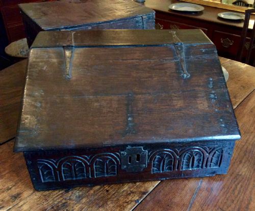 17th century bible box - CATEGORY: ANTIQUE BOXES - DATED 17TH CENTURY