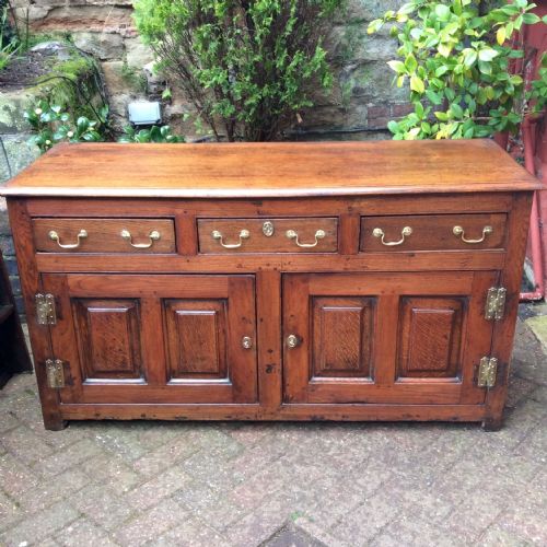 small oak dresser base - CATEGORY: ANTIQUE SIDEBOARDS - DATED VICTORIAN