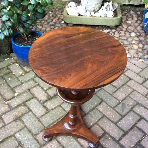 ROSEWOOD WINE TRIPOD TABLE - ADDITIONAL PHOTO 1