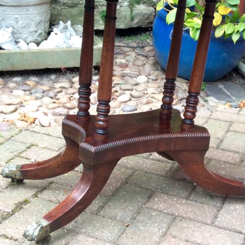 REGENCY MAHOGANY CARD TABLE - ADDITIONAL PHOTO 1
