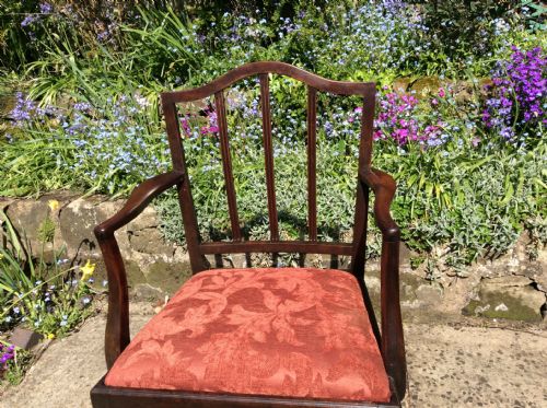 GEORGIAN MAHOGANY ARMCHAIR - ADDITIONAL PHOTO 2