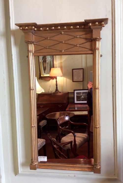 regency giltwood mirror - CATEGORY: ANTIQUE MIRRORS - DATED REGENCY