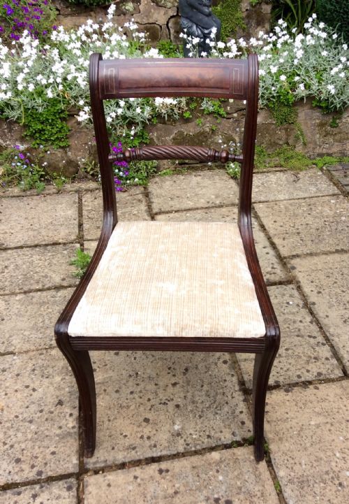 regency mahogany single chair - CATEGORY: ANTIQUE CHAIRS - DATED REGENCY