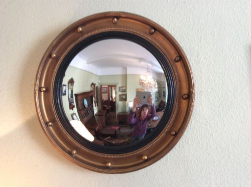 regency design convex mirror - CATEGORY: ANTIQUE MIRRORS - DATED 1920