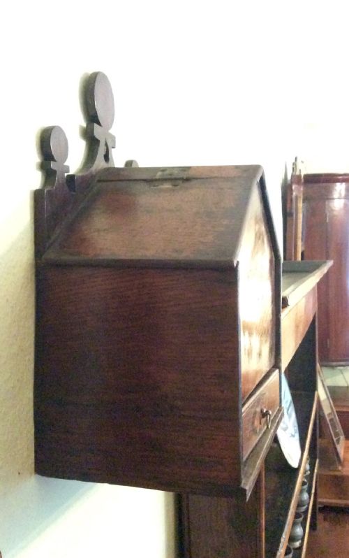 GEORGIAN OAK CANDLE BOX - ADDITIONAL PHOTO 3