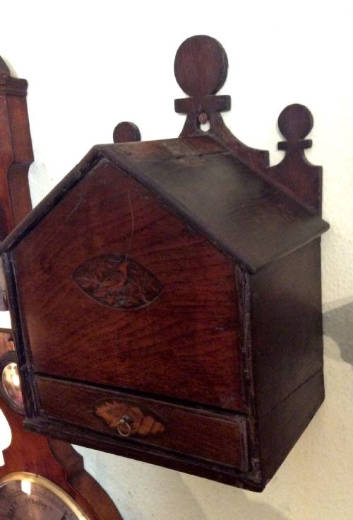 GEORGIAN OAK CANDLE BOX - ADDITIONAL PHOTO 4