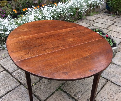 GEORGIAN OAK DROP LEAF DINING TABLE - ADDITIONAL PHOTO 2