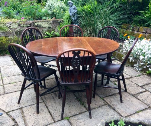 GEORGIAN OAK DROP LEAF DINING TABLE - ADDITIONAL PHOTO 6