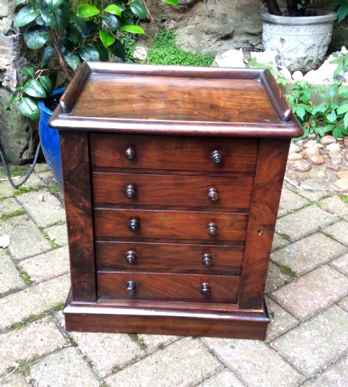 superb quality miniature wellington chest of drawers - CATEGORY: ANTIQUE MISCELLANEOUS - DATED VICTORIAN