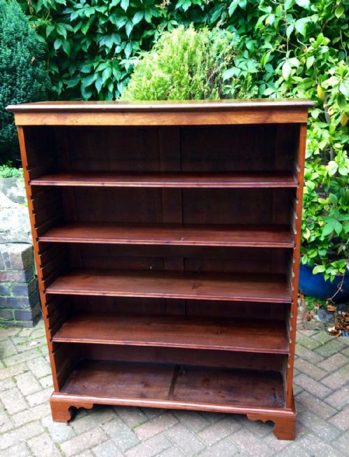 super large bookcase fully adjustable shelves - CATEGORY: ANTIQUE BOOKCASES - DATED VICTORIAN
