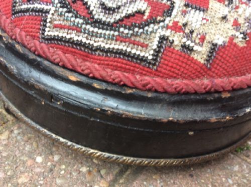 PAIR OF BERLIN WORK BEADED VICTORIAN FOOTSTOOLS - ADDITIONAL PHOTO 3