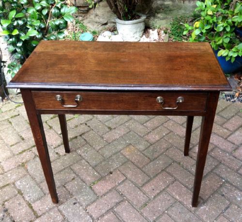 georgian oak side table - CATEGORY: ANTIQUE TABLES - DATED 1800
